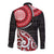 New Zealand Red Maori Koru Simple Style Long Sleeve Button Shirt