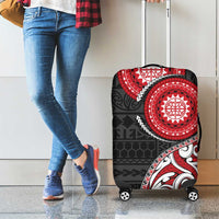 New Zealand Red Maori Koru Simple Style Luggage Cover LT05 - Polynesian Pride