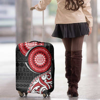 New Zealand Red Maori Koru Simple Style Luggage Cover LT05 - Polynesian Pride