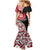 New Zealand Red Maori Koru Simple Style Mermaid Dress