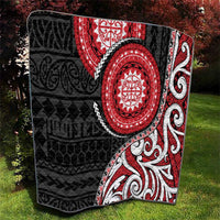 New Zealand Red Maori Koru Simple Style Quilt LT05 - Polynesian Pride
