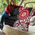 New Zealand Red Maori Koru Simple Style Quilt