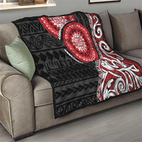 New Zealand Red Maori Koru Simple Style Quilt LT05 - Polynesian Pride