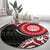 New Zealand Red Maori Koru Simple Style Round Carpet