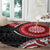 New Zealand Red Maori Koru Simple Style Round Carpet