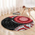 New Zealand Red Maori Koru Simple Style Round Carpet