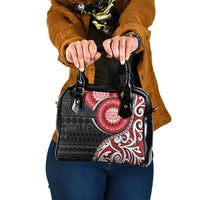 New Zealand Red Maori Koru Simple Style Shoulder Handbag LT05 One Size Red - Polynesian Pride