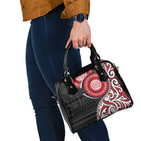 New Zealand Red Maori Koru Simple Style Shoulder Handbag LT05 - Polynesian Pride