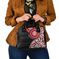 New Zealand Red Maori Koru Simple Style Shoulder Handbag LT05 - Polynesian Pride