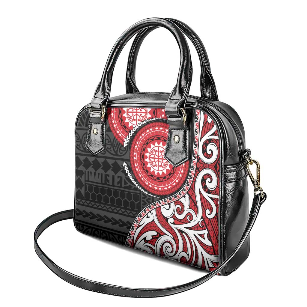 New Zealand Red Maori Koru Simple Style Shoulder Handbag LT05 - Polynesian Pride