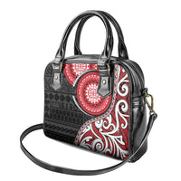 New Zealand Red Maori Koru Simple Style Shoulder Handbag LT05 - Polynesian Pride