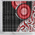 New Zealand Red Maori Koru Simple Style Shower Curtain