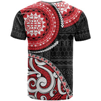 New Zealand Red Maori Koru Simple Style T Shirt LT05 - Polynesian Pride