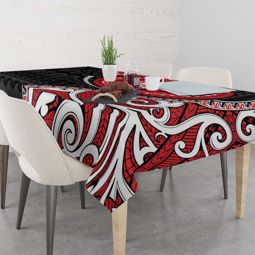 New Zealand Red Maori Koru Simple Style Tablecloth LT05 - Polynesian Pride