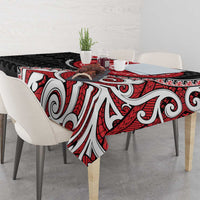New Zealand Red Maori Koru Simple Style Tablecloth LT05 - Polynesian Pride