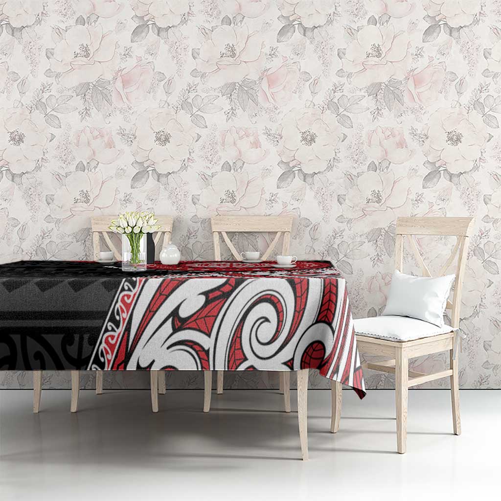 New Zealand Red Maori Koru Simple Style Tablecloth LT05 - Polynesian Pride