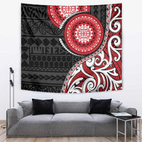 New Zealand Red Maori Koru Simple Style Tapestry LT05 Red - Polynesian Pride