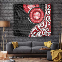 New Zealand Red Maori Koru Simple Style Tapestry LT05 - Polynesian Pride