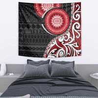 New Zealand Red Maori Koru Simple Style Tapestry LT05 - Polynesian Pride