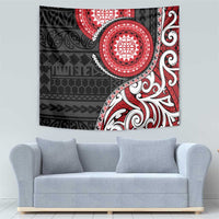 New Zealand Red Maori Koru Simple Style Tapestry LT05 - Polynesian Pride