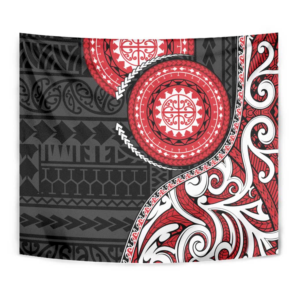 New Zealand Red Maori Koru Simple Style Tapestry LT05 - Polynesian Pride