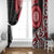 New Zealand Red Maori Koru Simple Style Window Curtain