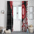 New Zealand Red Maori Koru Simple Style Window Curtain