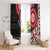 New Zealand Red Maori Koru Simple Style Window Curtain