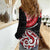 New Zealand Red Maori Koru Simple Style Women Casual Shirt