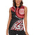 New Zealand Red Maori Koru Simple Style Women Sleeveless Polo Shirt