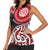 New Zealand Red Maori Koru Simple Style Women Sleeveless Polo Shirt