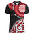 New Zealand Red Maori Koru Simple Style Women V-Neck T-Shirt