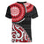 New Zealand Red Maori Koru Simple Style Women V-Neck T-Shirt