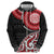 New Zealand Red Maori Koru Simple Style Zip Hoodie