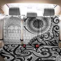 New Zealand White Maori Koru Simple Style Back Car Seat Cover LT05 - Polynesian Pride