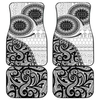 New Zealand White Maori Koru Simple Style Car Mats LT05 - Polynesian Pride