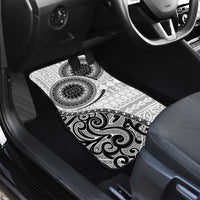 New Zealand White Maori Koru Simple Style Car Mats LT05 - Polynesian Pride