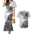 New Zealand White Maori Koru Simple Style Couples Matching Mermaid Dress and Hawaiian Shirt