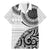 New Zealand White Maori Koru Simple Style Family Matching Mermaid Dress and Hawaiian Shirt