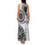 New Zealand White Maori Koru Simple Style Family Matching Tank Maxi Dress and Hawaiian Shirt