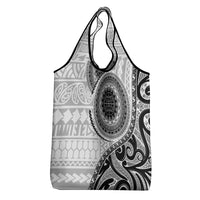 New Zealand White Maori Koru Simple Style Grocery Bag LT05 - Polynesian Pride