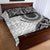 New Zealand White Maori Koru Simple Style Quilt Bed Set