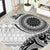 New Zealand White Maori Koru Simple Style Round Carpet