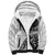 New Zealand White Maori Koru Simple Style Sherpa Hoodie