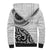 New Zealand White Maori Koru Simple Style Sherpa Hoodie