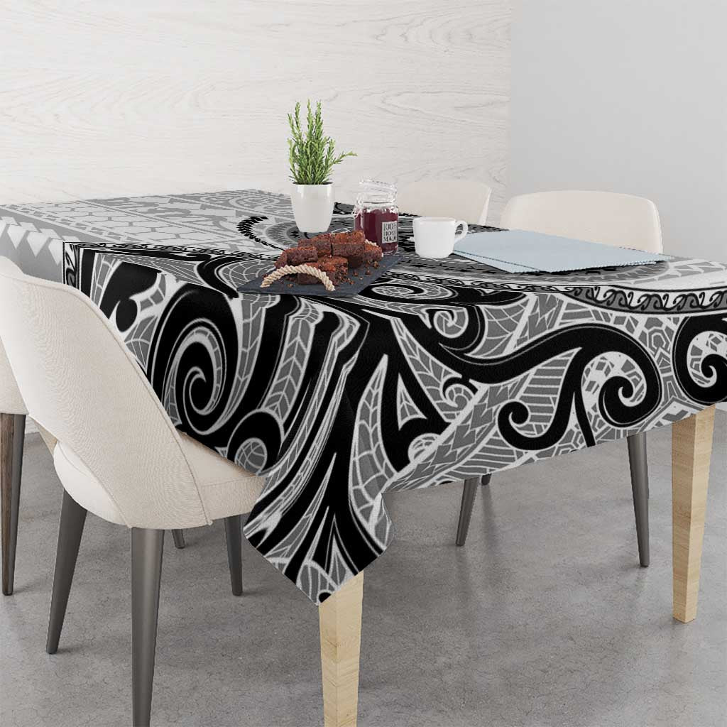 New Zealand White Maori Koru Simple Style Tablecloth LT05 - Polynesian Pride