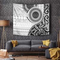 New Zealand White Maori Koru Simple Style Tapestry LT05 - Polynesian Pride