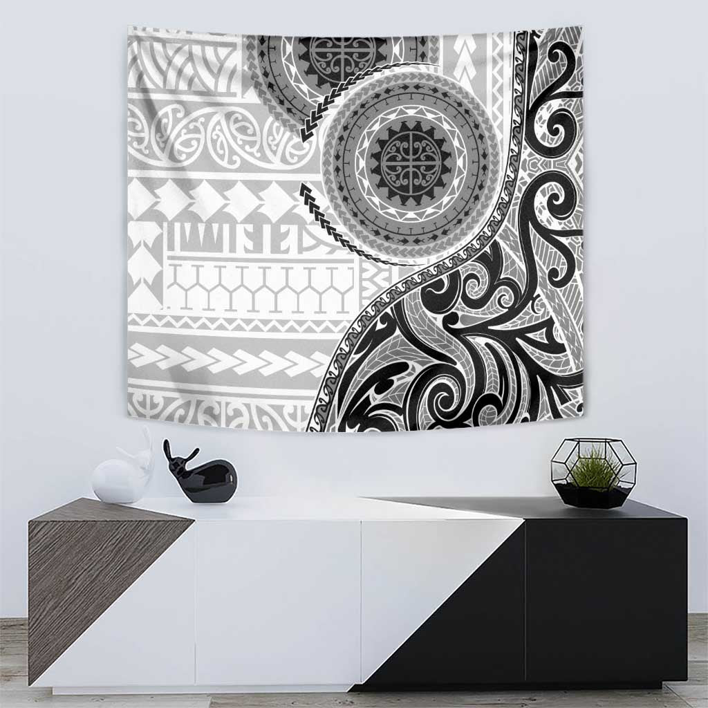 New Zealand White Maori Koru Simple Style Tapestry LT05 - Polynesian Pride