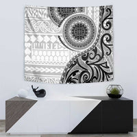 New Zealand White Maori Koru Simple Style Tapestry LT05 - Polynesian Pride