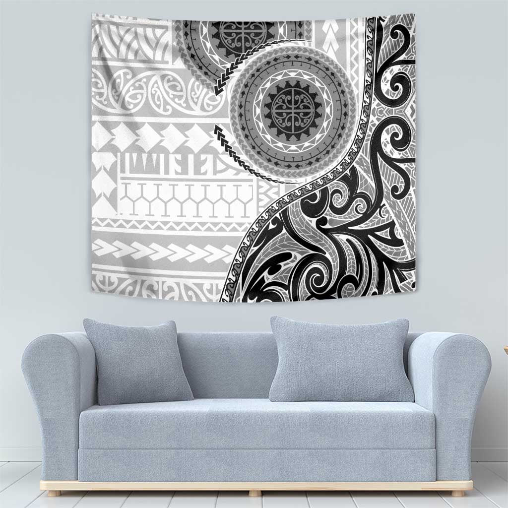 New Zealand White Maori Koru Simple Style Tapestry LT05 - Polynesian Pride
